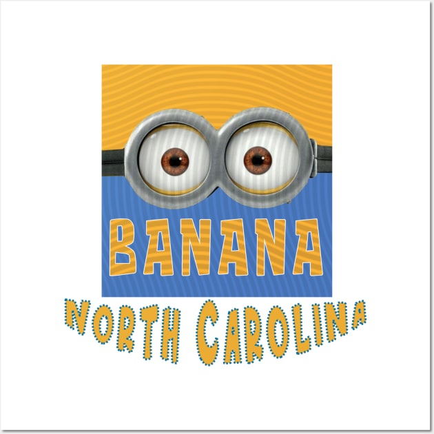 DESPICABLE MINION AMERICA NORTH CAROLINA Wall Art by LuckYA